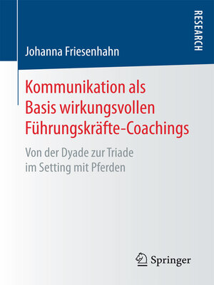 cover image of Kommunikation als Basis wirkungsvollen Führungskräfte-Coachings